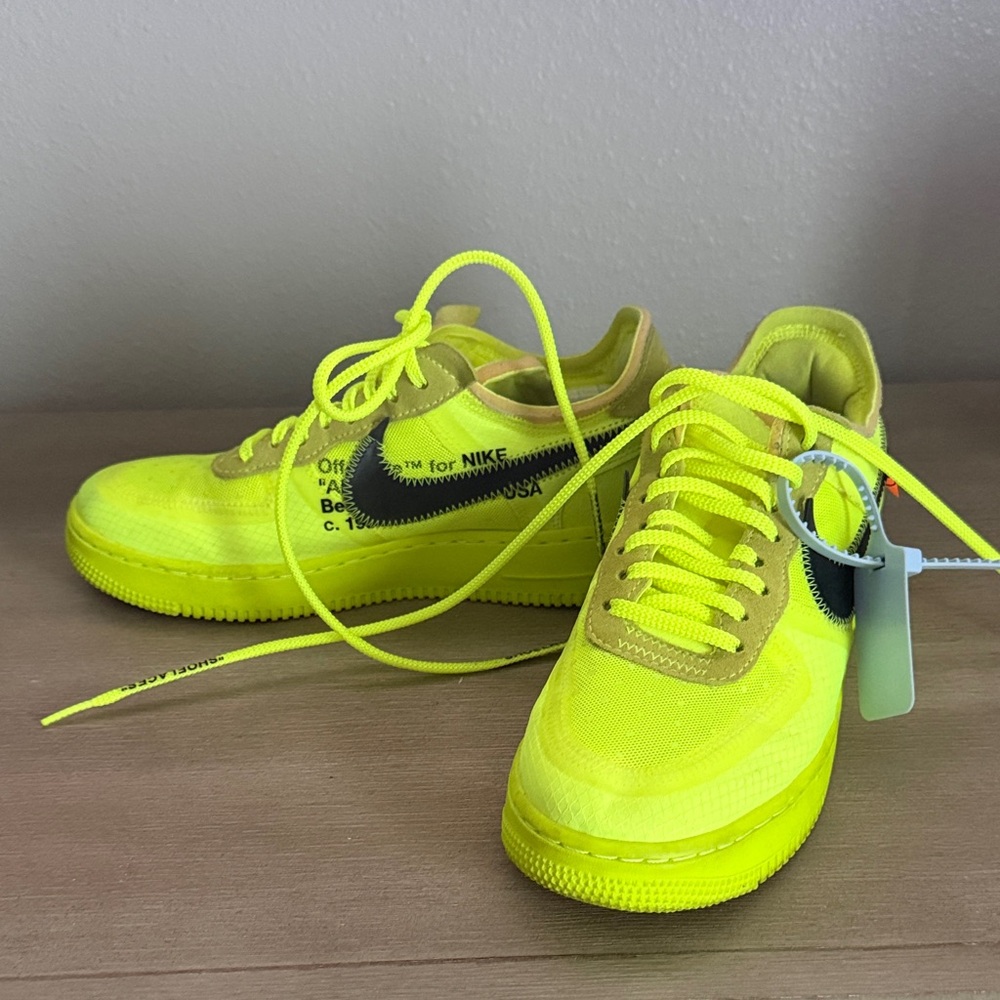 Nike Off-White Neon Yellow Sneakers